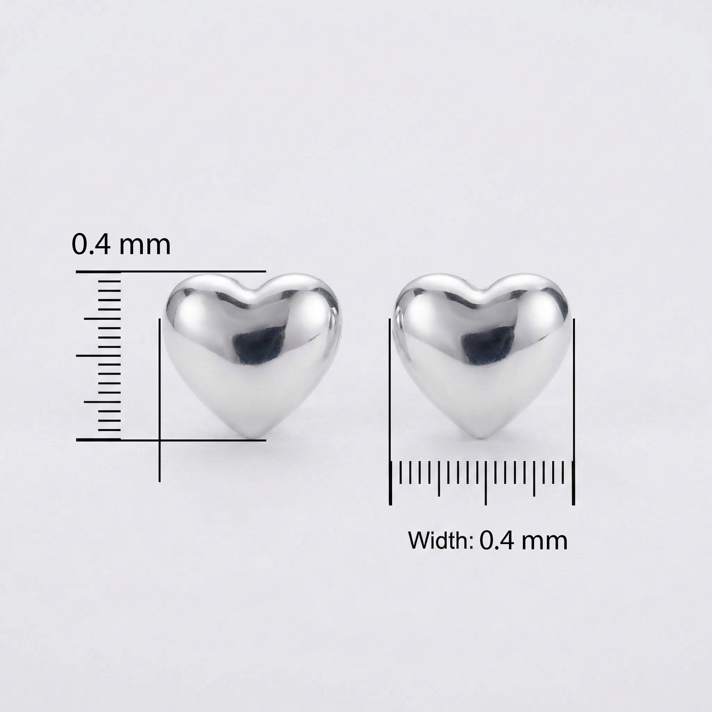 Young Love Silver Earrings (Small)