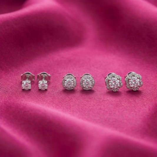 Bliss Combo Silver Earrings (3 Pair Combo)