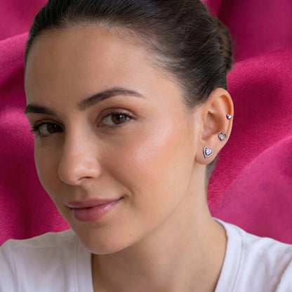 Young Love Combo Silver Earrings(3 Pair Combo)