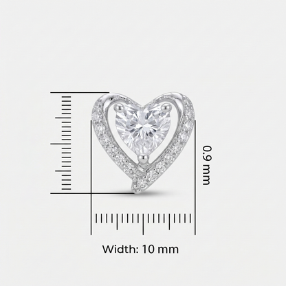 Young Love Silver Earrings (Large)