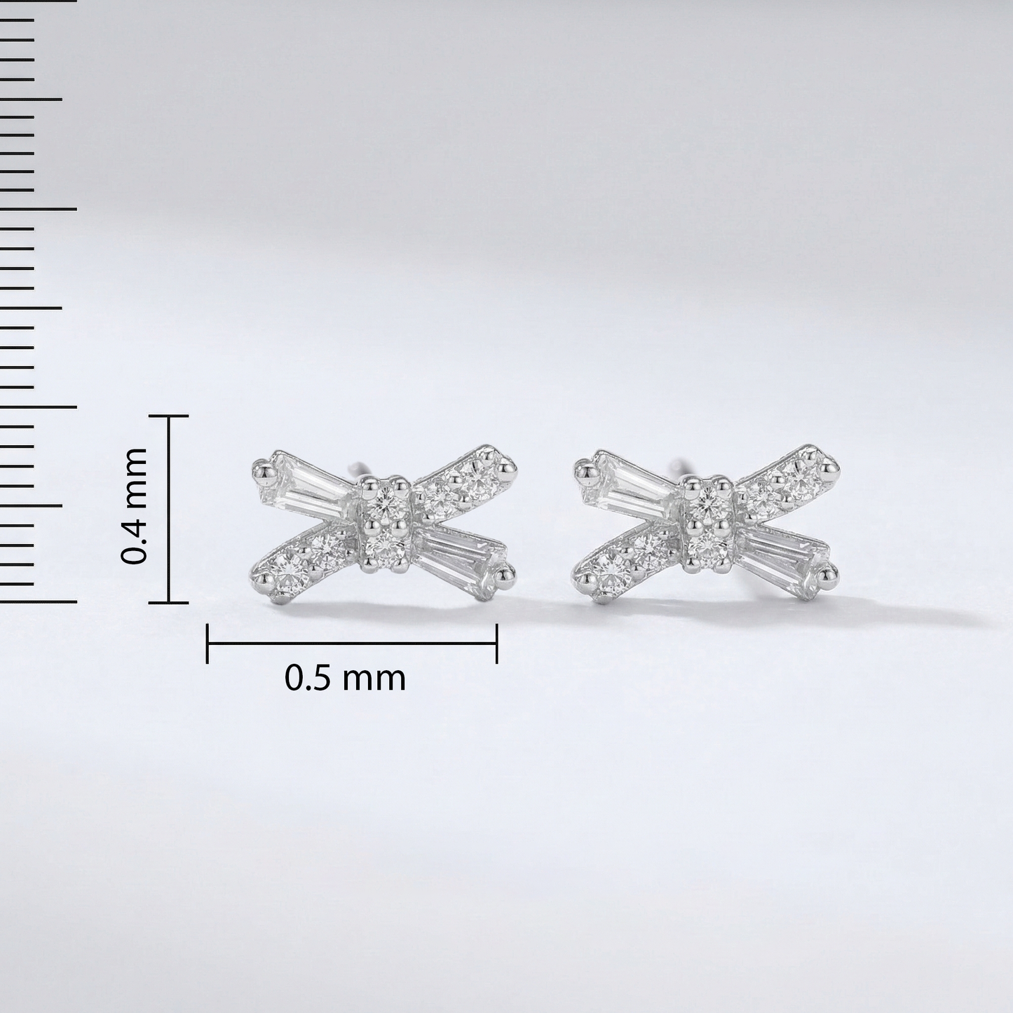 Bow Combo Silver Earrings (3 Pair Combo)