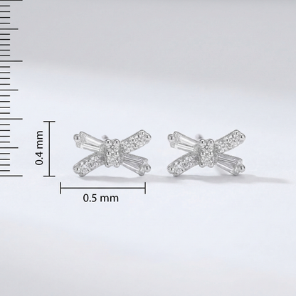 Bow Combo Silver Earrings (3 Pair Combo)