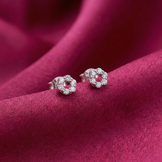 Princess Silver Earrings (Small)
