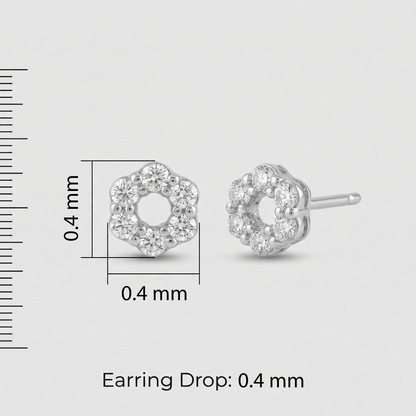 Princess Combo Silver Earrings (3 Pair Combo)