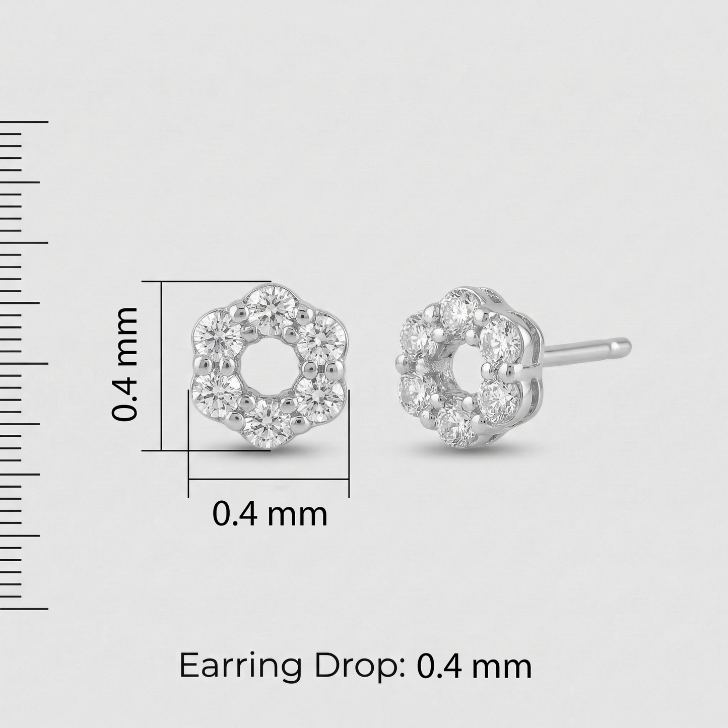 Princess Silver Earrings (Small)